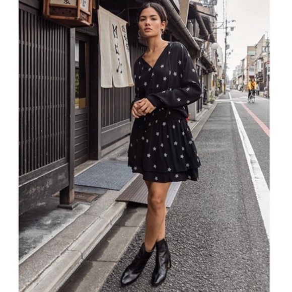 Rails Black Jasmine Rivet Star Dress Size medium - Picture 1 of 10
